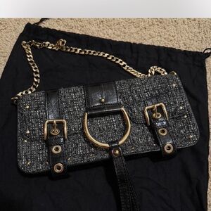 Elegant Black and Gold Women's Bag